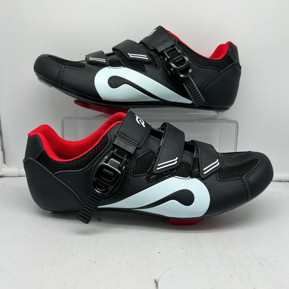Peloton Cycling Shoes Mens 44 EU Black with Cleats US 10.5